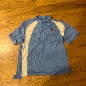 UNC Tar Heels Light Blue and White Polo Shirt